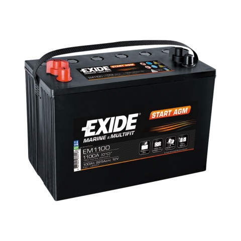 Akumulator 12V 100Ah EXIDE START AGM EM960 