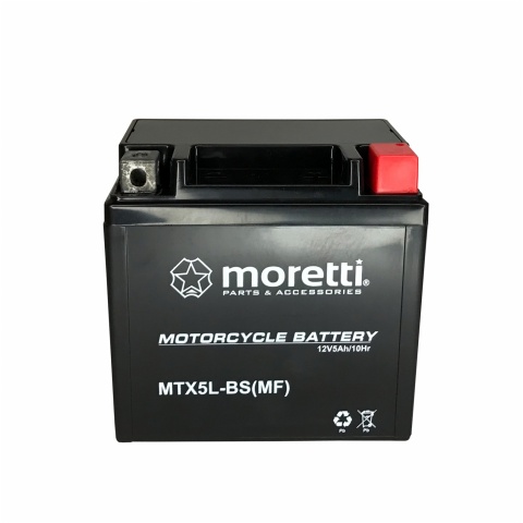Akumulator 12V 5Ah MTX5L-BS GEL MORETTI 